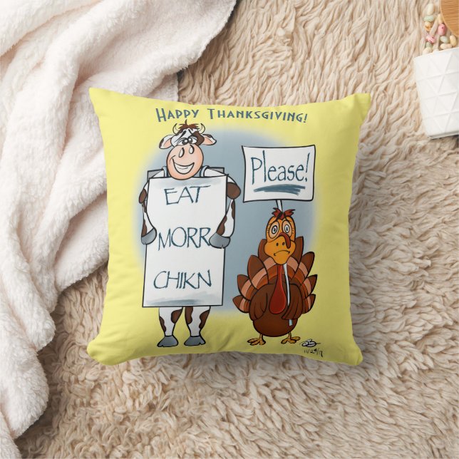 Bitte Navy Yellow Erntedank Day Throw Kissen (Decke)