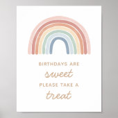 Bitte nehmen Sie das Leckerei Rainbow Birthday Par Poster (Vorne)