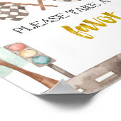 Bitte nehmen Sie den Gefallen Racing Sign entgegen Poster (Ecke)