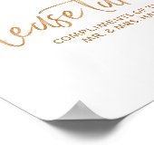 Bitte nehmen Sie ein 8 x 10 Rose Gold Gastgeschenk Poster (Ecke)