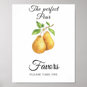 Bitte nehmen Sie ein Birnen-Geschenk zur Hochzeits Poster