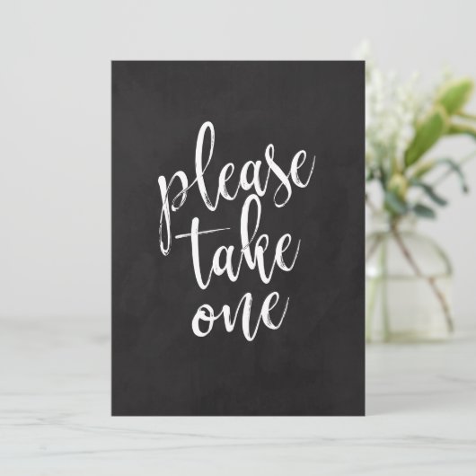 Bitte nehmen Sie ein erschwingliches Chalkboard-Ho (Stehend Vorderseite)