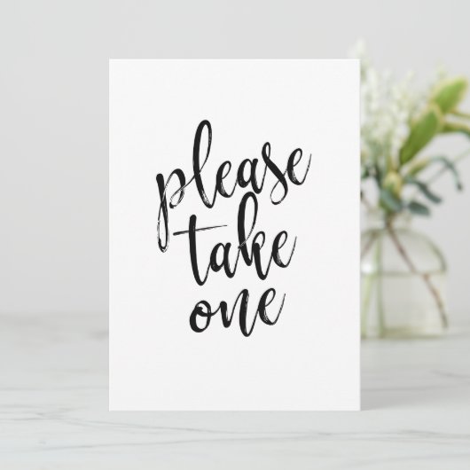 Bitte nehmen Sie ein erschwingliches Hochzeitszeic Einladung (Stehend Vorderseite)