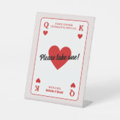 Bitte nehmen Sie ein Gastgeschenk Paar Dusche Sockelschild (Vorderseite)