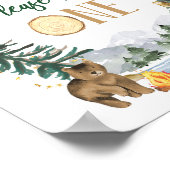 Bitte nehmen Sie ein Gastgeschenk-Zeichen Poster (Ecke)