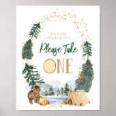 Bitte nehmen Sie ein Gastgeschenk-Zeichen Poster (Vorne)