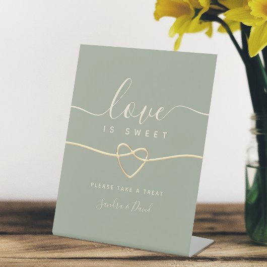 Bitte nehmen Sie eine Leckerei Hochzeit. Sockelschild