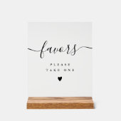 Bitte nehmen Sie einen Gefallen eleganter moderner Acrylschild (Vorderseite)