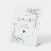 Bitte nehmen Sie einen Gefallen Grünfoliage Sockelschild (Vorderseite)