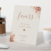 Bitte nehmen Sie Gunst Herbst Rustikale Flora Sockelschild (In SItu)