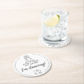 Bitte nehmen Sie nicht mein Drink Minimal Elegant  Runder Pappuntersetzer (Vor Ort)