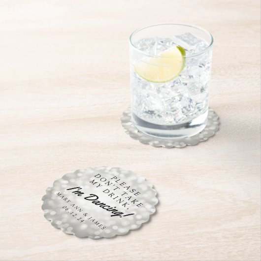 "Bitte nehmen Sie nicht mein Getränk-" Untersetzer (Vor Ort)