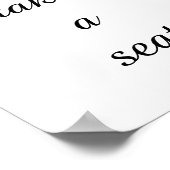 Bitte nehmen Sie Platz Wort für Bad | Bad Wa Poster (Ecke)