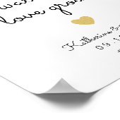 Bitte nehmen Sie sich ein und beobachten Sie das H Poster (Ecke)