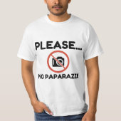 Bitte nein Paparazzi! T-Shirt (Vorderseite)
