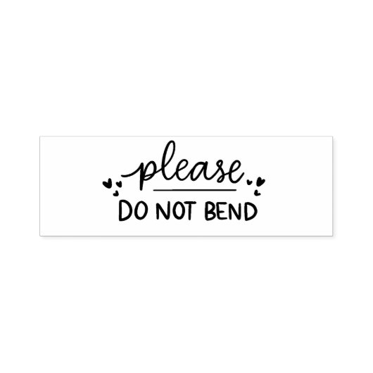 Bitte nicht beißen - Briefmarke aus selbstnativem Permastempel (Design)