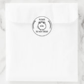 Bitte nicht biegen, Frosch Postbote Aufkleber Blat (Tasche)