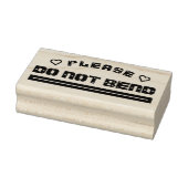 Bitte nicht biegen gummistempel (Stempel)