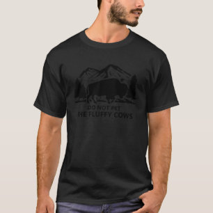 Bitte nicht die flauschigen Kühe Bisons Büffel Tie T-Shirt