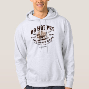Bitte nicht die flauschigen Kühe streicheln Yellow Hoodie