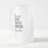 Bitte nicht die Tänzer Mattierte Tasse berauben (Vorderseite Links)