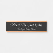 "Bitte nicht eingeben" "Nur Mitarbeiter" Türschild (Vorderseite )