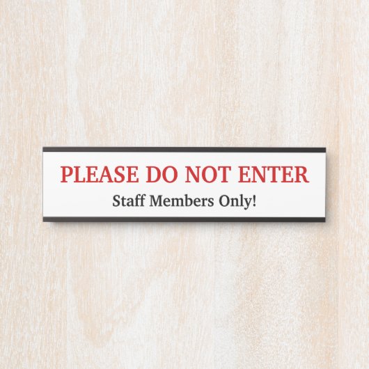 "BITTE NICHT EINTRAGEN"-Türzeichen Türschild (Vorderseite )