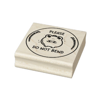 Bitte nicht knicken Stempel, Frosch Stempel Design