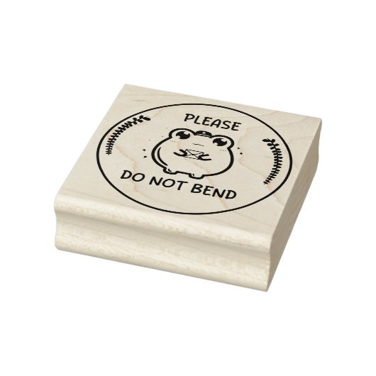 Bitte nicht knicken Stempel, Frosch Stempel Design (Stempel)