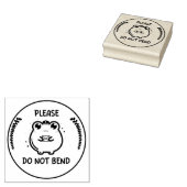 Bitte nicht knicken Stempel, Frosch Stempel Design (Stempel)