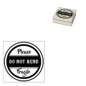 Bitte NICHT KNICKEN zerbrechlich Gummistempel (Stempel)