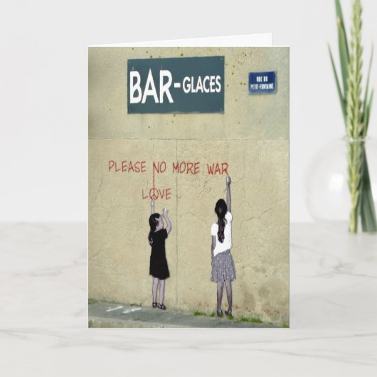 Bitte nicht mehr Krieg/Liebe, Normandie, Frankreic Karte (Vorderseite)