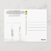 Bitte nicht mehr Krieg/Liebe, Normandie, Frankreic Postkarte (Rückseite)