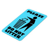 Bitte nicht Schwarz und Blau nach Maß abgeben Magnet (Linke Seite)