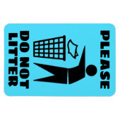 Bitte nicht Schwarz und Blau nach Maß abgeben Magnet (Horizontal)