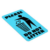 Bitte nicht Schwarz und Blau nach Maß abgeben Magnet (Rechte Seite)