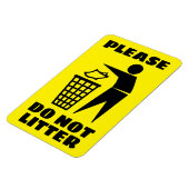 Bitte nicht Schwarz und Gelb nach Maß abgeben Magnet (Linke Seite)