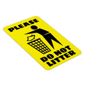 Bitte nicht Schwarz und Gelb nach Maß abgeben Magnet (Rechte Seite)