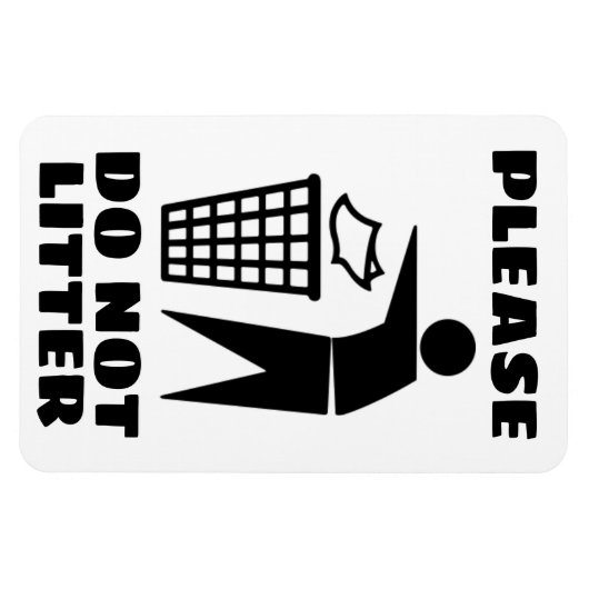 Bitte nicht Schwarz und Weiß, individuell angepass Magnet (Horizontal)