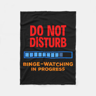 Bitte nicht stören beim Serien-Marathon Fleecedecke