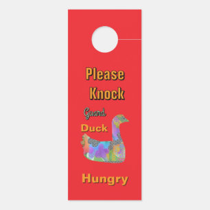 Bitte nicht stören / Bitte klopfen / Wachente Ente Türanhänger