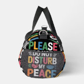 Bitte nicht stören bunt  duffle bag (Rechts)