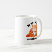 Bitte-nicht-stören-Kaffeetasse mit Katze Kaffeetasse (VorderseiteRechts)