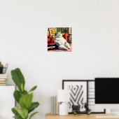 Bitte nicht stören Lustige dicke Katze Poster (Heimbüro)