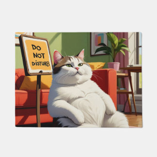 Bitte nicht stören Lustige fette Katze Fußmatte