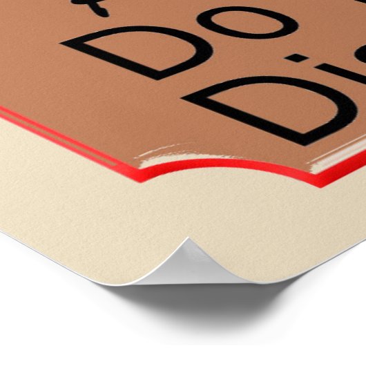 Bitte nicht stören poster (Ecke)