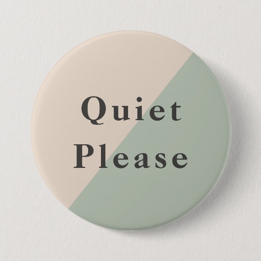 Bitte nicht stören Ruhe Bitte Produktivität Button (Vorderseite)