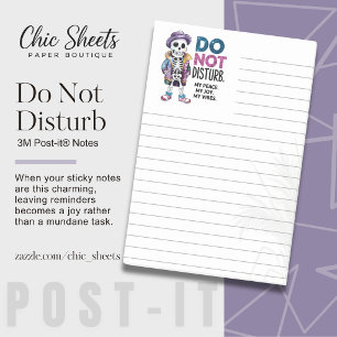 Bitte nicht stören Skelett linierte 3M Post-it® No Post-it Klebezettel