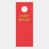 Bitte nicht stören/stillen türanhänger (Rückseite)