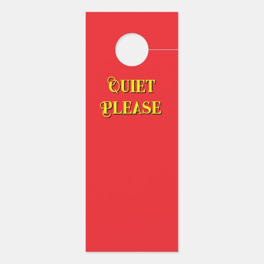 Bitte nicht stören/stillen türanhänger (Rückseite)